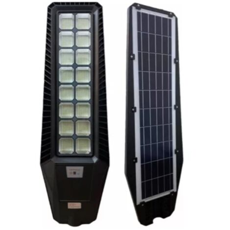 LAMPIONE 800W PANNELLO SOLARE INTEGRATO CREPUSCOLARE IP65 LUCE Fredda 130lm/w