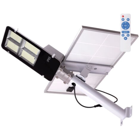 V-TAC VT-55200 Faro LED 1600lm alimentato a pannello solare 15W  fotovoltaico batteria con Telecomando luce bianco freddo 6400k sku 6968