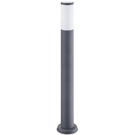 Lampione da esterno grigio 100cm E27 IP44 Oslo Polux