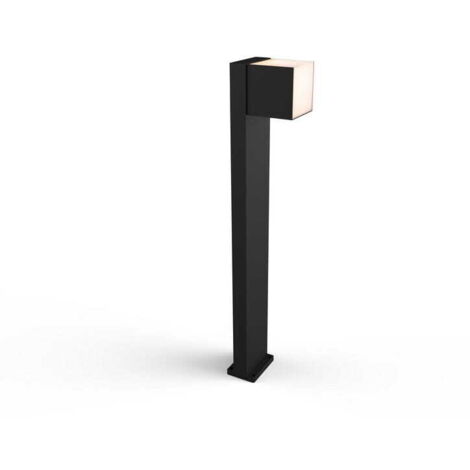 Lampione da giardino Cuba nero LED 12W 3000K Lutec