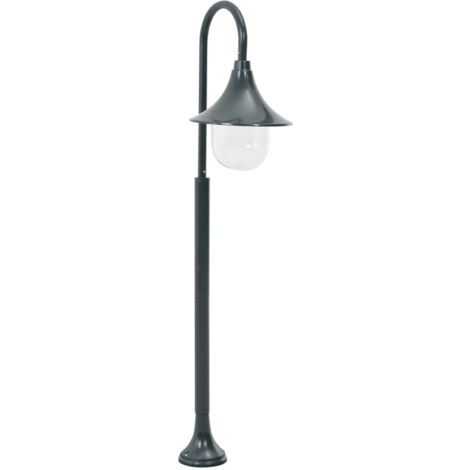 Lampione da Giardino E27 120 cm Alluminio Verde Scuro