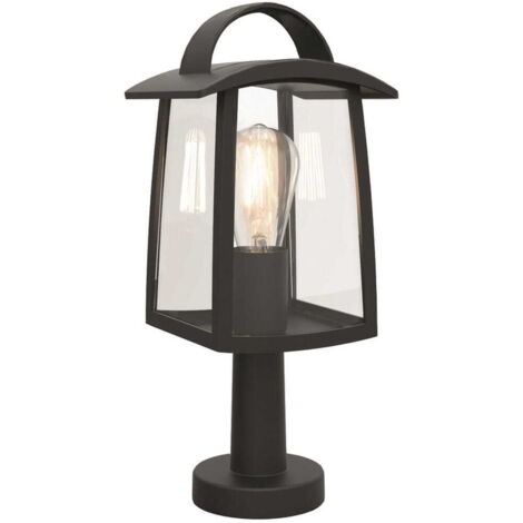 Lampione da giardino Kelsey nero Lutec E27 IP44 40cm