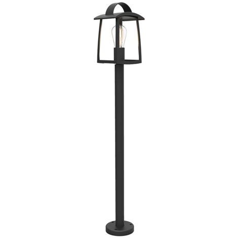 Lampione da giardino Kelsey nero Lutec E27 IP44 40W