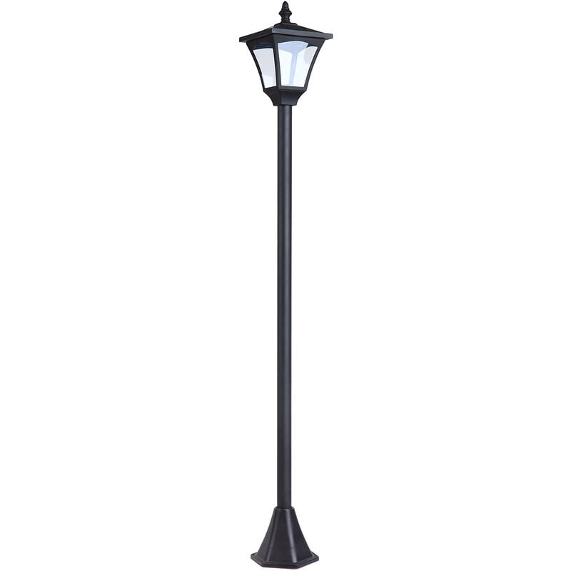 Lampione da Giardino Led a Energia Solare Nero 120...