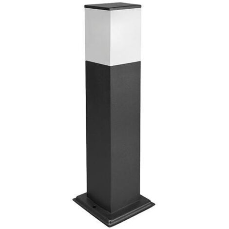 LAMPIONE DA TERRA SQUADRATO NERO 1LUCE PAPILLON H60CM