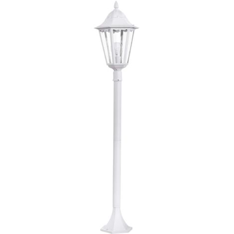Lampione Esterno Classico Navedo Alluminio Bianco 1 Luce E27