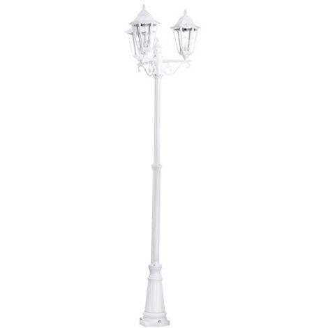 Lampione Esterno Classico Navedo Alluminio Bianco 3 Luci E27