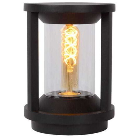 Lampione esterno Lucide Cadix E27 60W IP65 nero 22cm