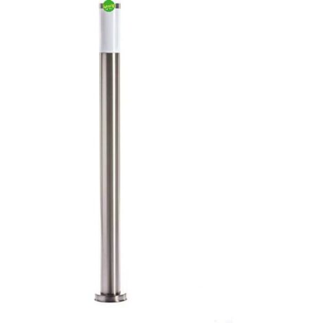 Lampione in acciaio Green Light antares e27 ø76 h.100cm silver
