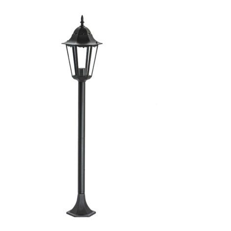 Lampione in acciaio Green Light ermes e27 h.120cm nero