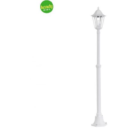 Lampione in acciaio Green Light ermes e27 h.220cm bianco
