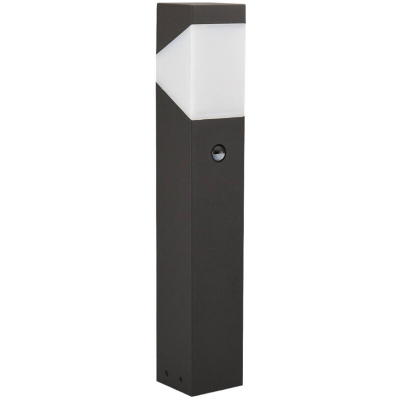 Image of Kiran lampioncino, sensore, grigio grafite, alluminio, 60 cm - grigio grafite, bianco opalino - Lucande