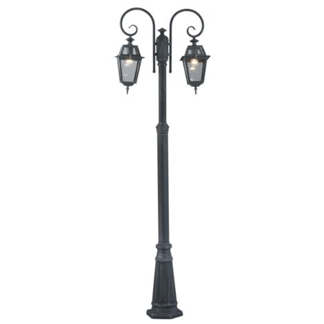 LAMPIONE MILANO A 2 BRACCI GRIGIO GHISA