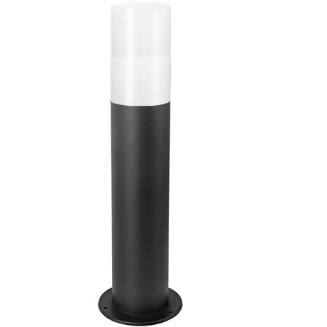 Lampione nero con attacco per Lampadine E27 illuminazione da esterno palo da giardino per sentieri IP65