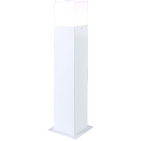 Lampione palo da Giardino con attacco E27 per lampadine a LED Bianco moderno Illuminazione viali sentieri 44 cm