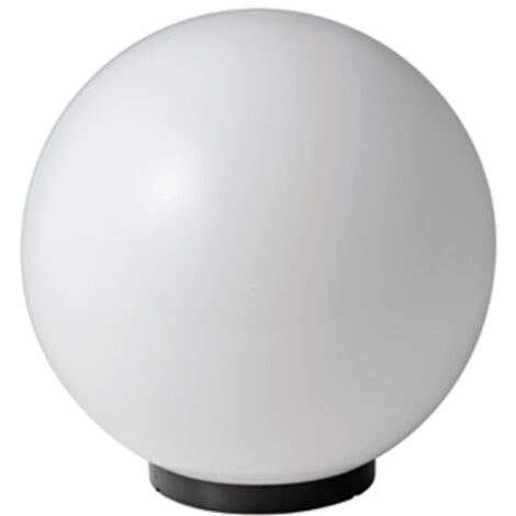 Lampione Sfera Acrilico E27 8W, Diametro 20 cm, Bianca