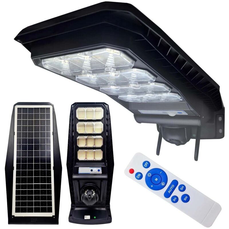 Lampione Solare 400W con Telecamera IP e Wifi