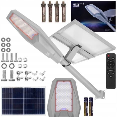 LAMPIONE SOLARE A LED 2000W 50Ah LAMPIONE DA GIARDINO PER ESTERNO