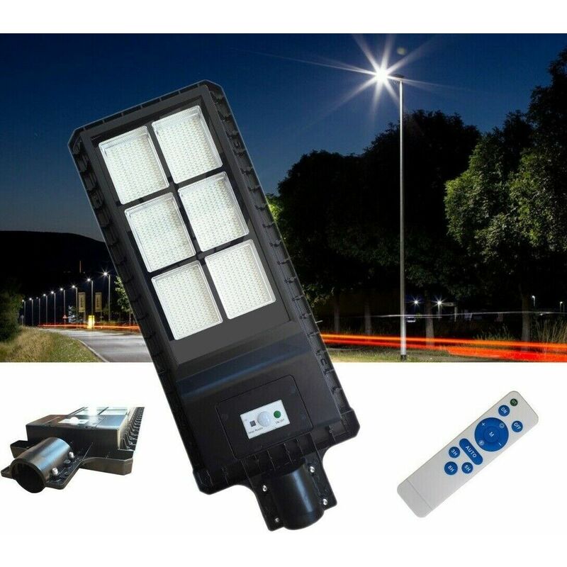 Image of Topolenashop - Lampione stradale faro a led 180W con pannello solare telecomando FB-99180