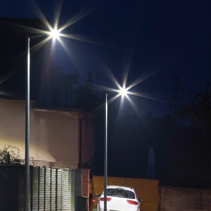 Image of Lampione stradale Lampione stradale Illuminazione stradale a led, lampada a luce diurna IP65, grigio, led 50W 6850Lm 6500K, HxLxP 43,4x6,3x16,9cm,