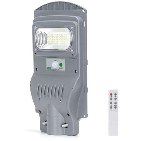 LAMPIONE STRADALE SOLARE 50W CON CREPUSCOLARE E MOVIMENTO