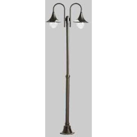 Lampione urano 2 luci colore nero