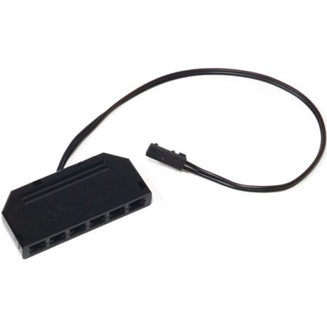 L&S LED 6-fois distributeur p.12 V noir 6-fach distributeur - 2000432