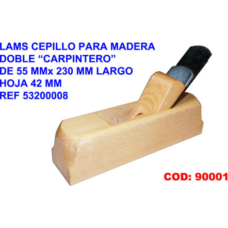 lams cepillo para madera doble     55x230 mm hoja 42 mm 53200008