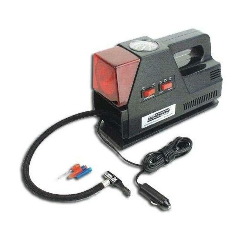 

lams mini compresor para coche con luz 12v 17bar+3 boquilla 097t - Mibricotienda