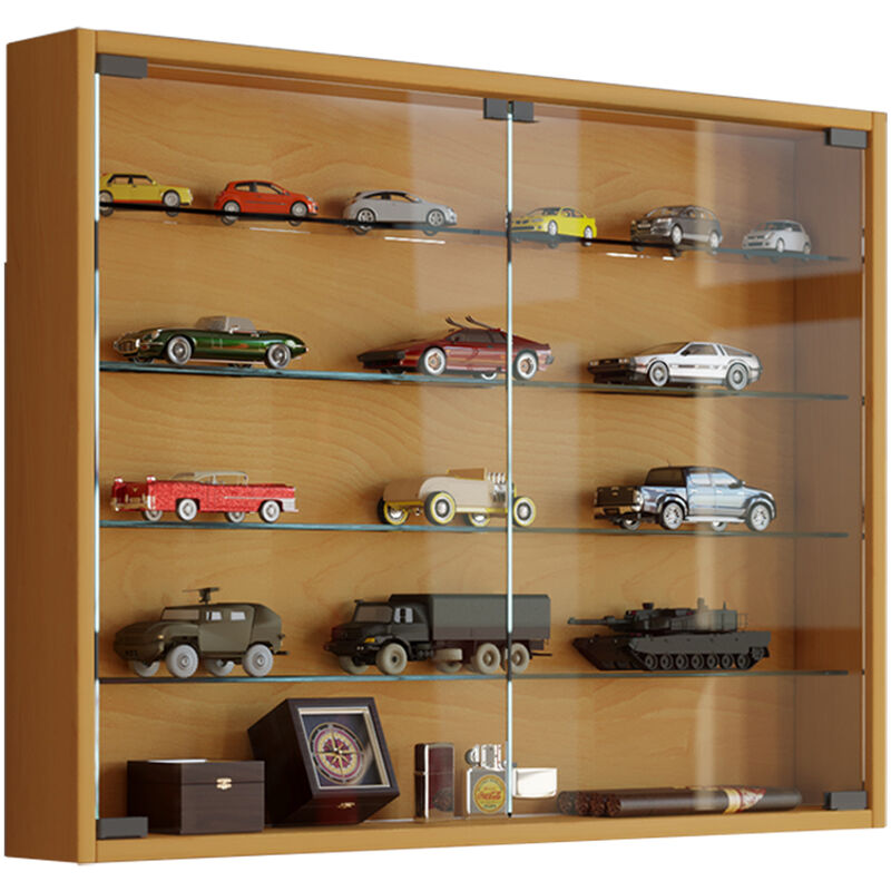 Ebuy24 - Mandosa l Vitrine murale, 2 portes vitrées, imitation hêtre.