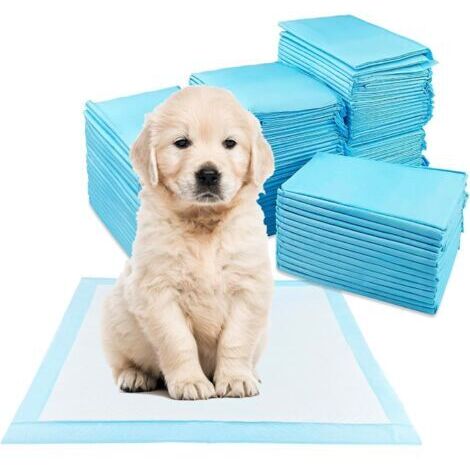 LAN 100 Pièces Jetable, Tapis Absorbant Chien, 33 × 45cm Alaise Jetable Tapis Chien Pipi, Tapis de Propreté Chien, Aleze Impermeable, Pee Pad Apprentissage la Propreté Anti-Fuite Résistante