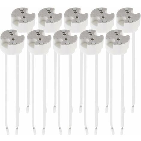 LAN 10x douille gu5.3 - douille gu5.3 ou mr16 - support avec câble 12V - pour spots halogènes LED et autres lampes ampoules