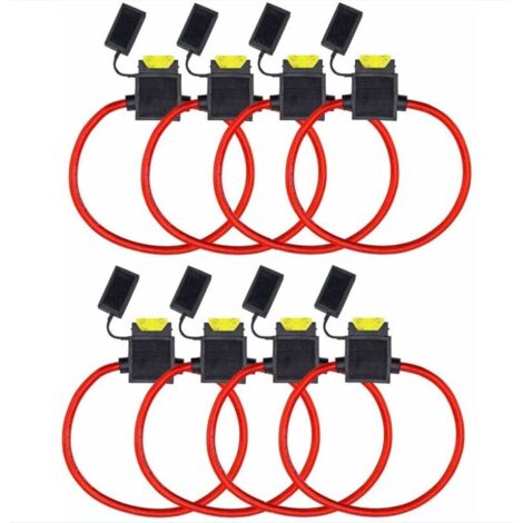 LAN 16Pack Porte Fusibles 12V Etanche 14AWG 20Amp Auto Voiture Motor Lame Fusible(Taille Moyenne)