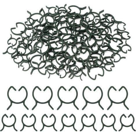 LAN 200 Pièces Clips de Support pour Plantes,Attache pour Tomates,Attache pour Plantes Grimpantes,Clips de Fixation Plantes Exterieur,Clips de Jardin,pour Fruit,Légume,Tomates-M+L