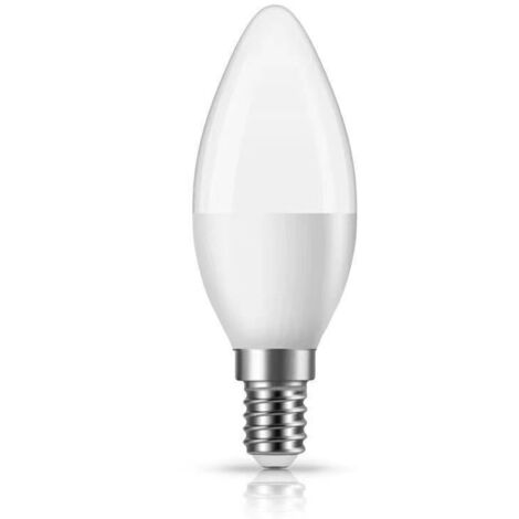 LAN 6pcs 3000k led ampoule E14 vis bouche bougie fil fin bouche fine petite bouche pointue lustre en cristal tirer queue chaud jaune blanc ampoule