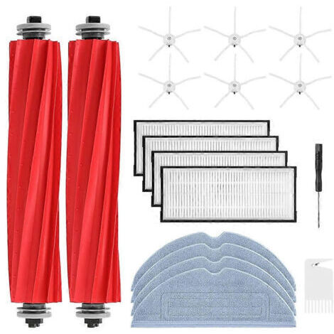 LAN Accessoires pour aspirateurs Roborock S7/S7+/S7 MaxV/S7 MaxV Ultra/S7 Pro Ultra : brosses principales, brosses latérales, filtres, lingettes