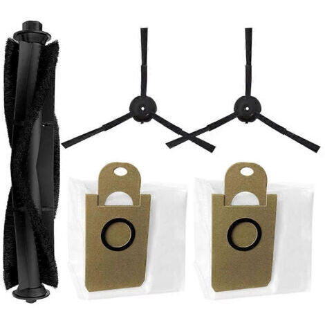 LAN Accessoires pour Proscenic X1/X1S/MGTEC Twinboth S10 Ultra : rouleau principal, brosse latérale, sac à poussière