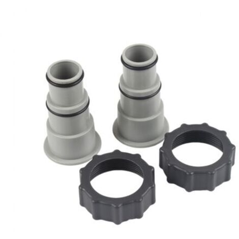 LAN Adaptateur de tuyau de rechange de type A pour pompe Intex Fit ARU à raccord fileté, lot de 2 pièces