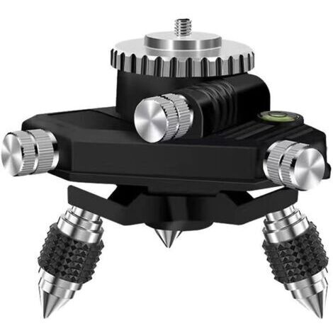 LAN Adaptateur métallique rotatif à 360° pour niveau laser – Support pour trépied avec base réglable