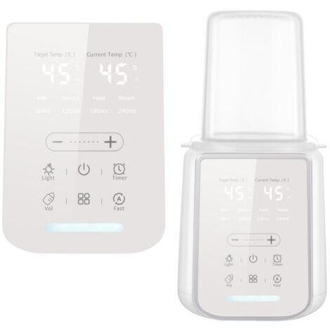 LAN Appareil de chauffage 10 en 1 avec thermostat intelligent, veilleuse et stérilisation à la vapeur.