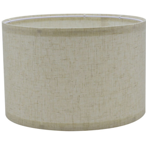 LAN BDD Abat-jour en tissu Abat-jour tambour, convient pour lampe de table, applique, lampe de chevet et lampadaire, lin naturel, couverture rigide faite à la main, 3020cm