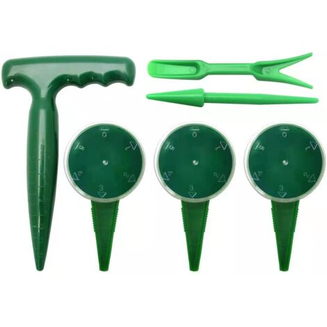 LAN BDD Jeu de 6 mini outils de jardinage réglables Semoir à fleurs et à plantes Outils de jardinage Poinçon à terre Semoir facile