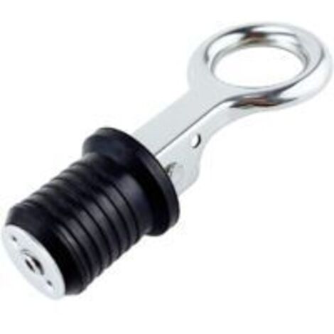 LAN Bouchon de vidange pour bateau, DOLASO Bouchon de vidange réglable en caoutchouc et acier inoxydable 304 pour trou de vidange de 25 mm de diamètre