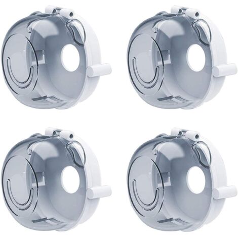 LAN Bouton cuisinière couvercle de cuisine universel sécurité bébé four four à gaz bouton de protection serrure enfants sécurité multifonctions outils de cuisine (4 PCS)