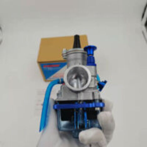LAN Carburateur S-giant PWK28 30/32/34 mm avec boîtier transparent bleu - Pièce de moto