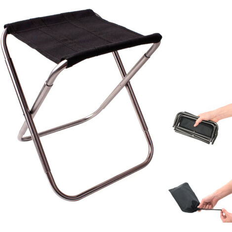 LAN chaise pliante d'extérieur Chaise de pique-nique en acier inoxydable Oxford Tissu chaise de pique-nique chaise Chaise de pêche barbecue tabouret Portable randonnée en camping chaise de pique-nique