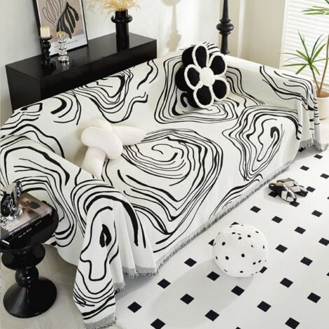 LAN Ciel étoilé 130x180 Housse de canapé en chenille, housse de canapé intégrale, coussin de canapé anti-griffures de chat une pièce toutes saisons