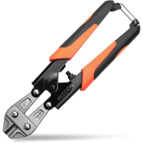 LAN Coupe Boulons, 205 mm Cr-V Boulon Coupeur pour Fil d'acier, Fil, Câble, Chaîne, Treillis Métallique, Ressort avec Poignée Confortable en Caoutchouc Souple