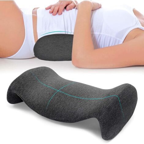 LAN Coussin de soutien lombaire, oreiller lombaire en mousse à mémoire de forme, pour lit, canapé, voiture, chaise de bureau