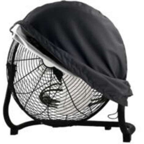 LAN Couvercle de protection de sécurité pour ventilateur, ventilateur de sol à grande vitesse, couvercle étanche et anti-poussière,611961cm Noir